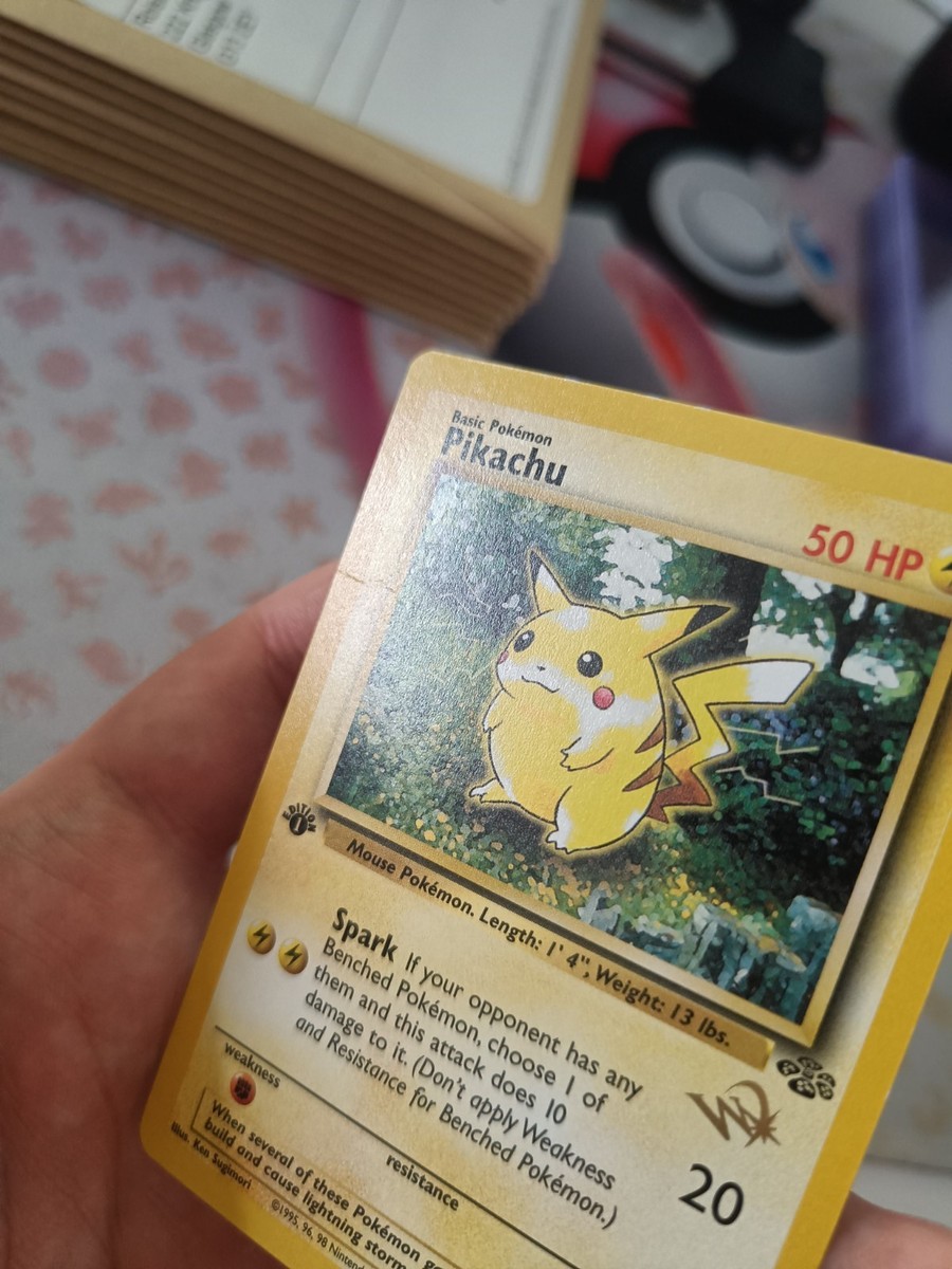 Pikachu 60/64 Gold W Stamp Promo 1st Edition Jungle - Wizards