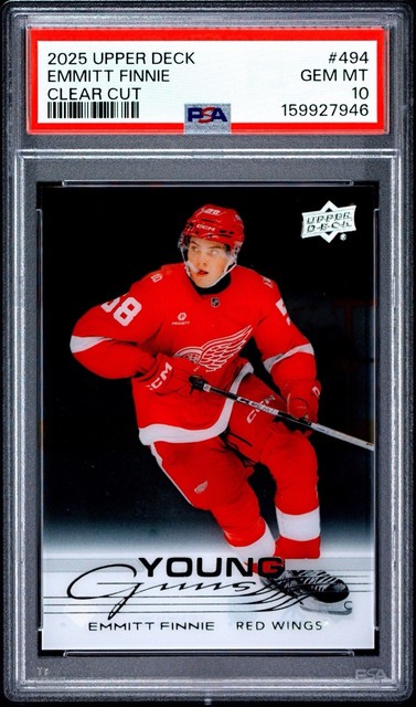 2025 Upper Deck #494 Emmitt Finnie Clear Cut PSA 10
