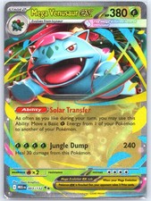 Mega Venusaur ex 003/132 Holo Near Mint ME01: Mega Evolution Pokemon Shipnow
