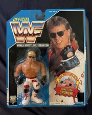 WWF HASBRO MOC SHAWN MICHAELS BLUE CARD WHITE PANTS