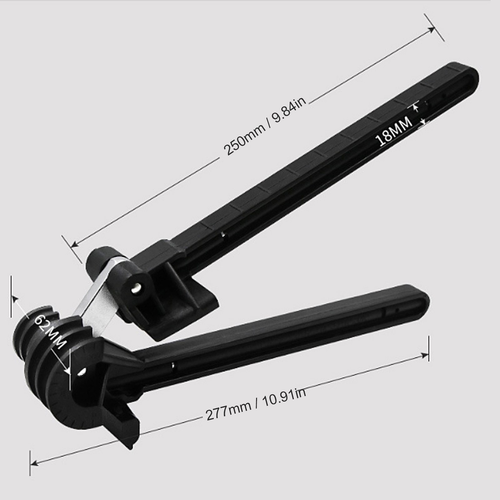 CT‑369FHA Pipe Tube Bender 180° 4‑Slot Manual Bending Elbow Tool For 5/6/8/10mm