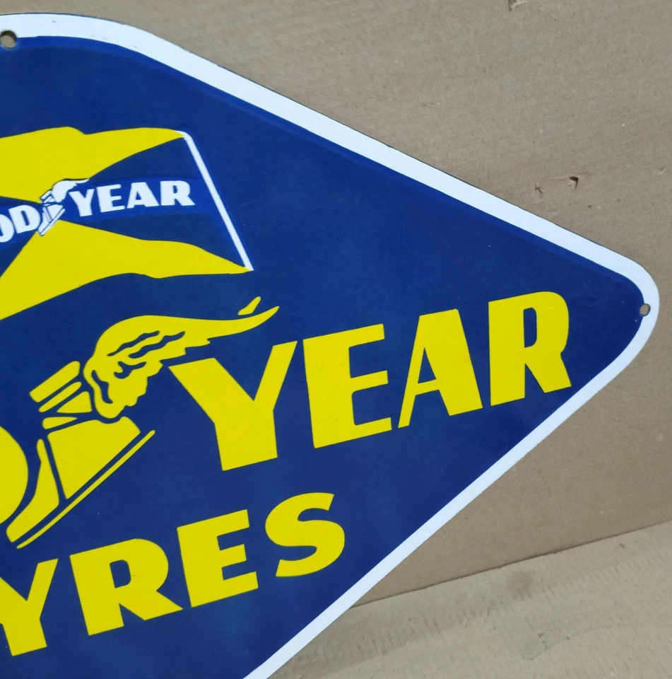Good Year Tyres Porcelain Enamel Sign 30 x 18 Inches 1 Sided - Image 4 of 4