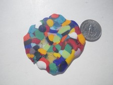 Sea Glass, Large Flat Multi Color