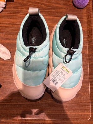 Teal Crocs Over Puff Shorty-Size US M7/W9 Brand New (SideKick Authenticated)