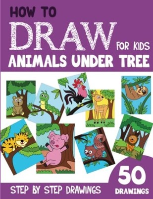 How to Draw Animals Under Tree for Kids 50 Cute Step By -  NEW SONIA. RAI 2022-1