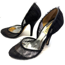 BADGLEY MISCHKA Womens Size 8 Black Elegant High Heels - VGC