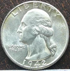 US 1942-D Washington Quarter **