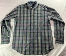 Vintage Tommy Hilfiger Plaid Shirt Button Up Mens Sz XL Y2K Dad Shirt Soft