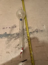 COLUMNS, CHROMATOGRAPHY, SPHERICAL JOINTS, WITH RESERVOIRS, PTFE stopper, frit d