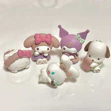 BANDAI Sanrio Characters Home Time Figure Latte Color Complete Set 5 pcs