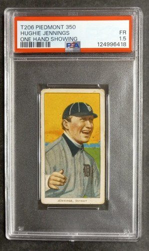 Hughie Jennings [Portrait] 1909 T206 Piedmont 350 card