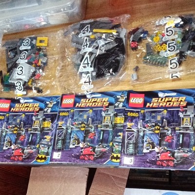 LEGO Super Heroes DC Universe 6860 The Batcave 690pc Batman Robin 2012 See Des