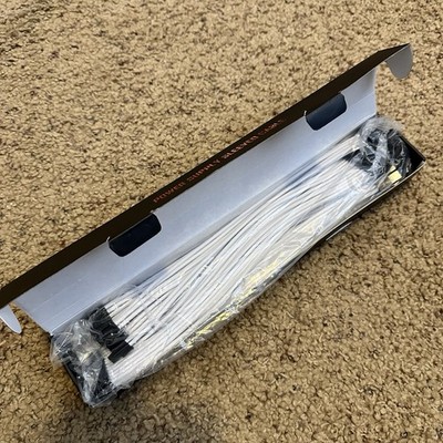 AsiaHorse Power Supply Sleeved Cable Kit for Computer PC Open-Box New