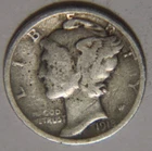 1918 D Mercury Dime 10C Cents Coin Silver