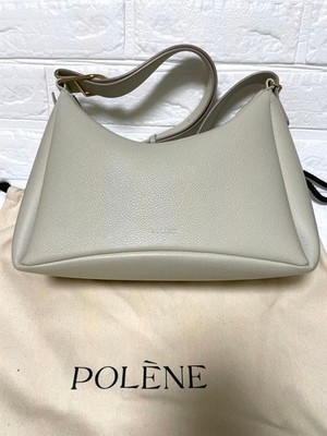Rare POLENE POLENE umi White Chalk Shoulder Bag