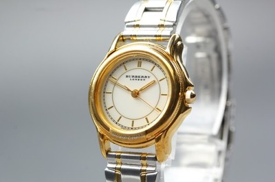 Vintage. [N NEUWERTIG] BURBERRY 6031-G13419 Armband 24mm Gold Quarz Damenuhr ...
