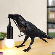 Adjustable Brightness Crow Lamp - Bird Light Decor for Bedroom  Living Room