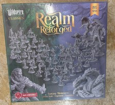 Wildspire DND Miniatures The Realm Set Reforged 195 Minis 28mm Grey Version