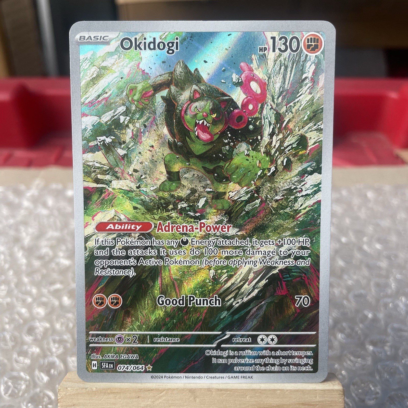 Okidogi Shrouded Fable Holo Rare Card #074/064 Lightly Played