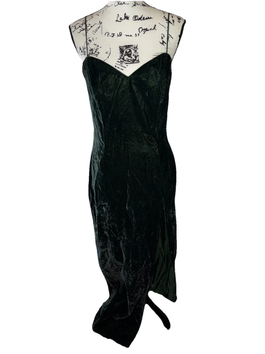 Green Velvet 1990s Vintage Dresses for Women for sale | eBay