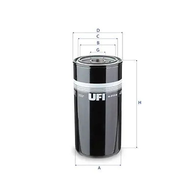 Ufi Ölfilter Größe 23 23.412.00 - Bild 3