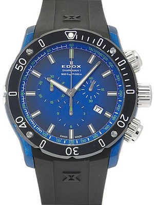 EDOX Edox Chrono Offshore 1 Sharkman Limited Edition 10221-357BU-BUV Men #QYJ2XC