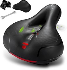 Extra Wide Big Bum Bike Bicycle Saddle Seat Gel Cushion Sporty Soft Comfort Pad
