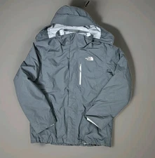 North Face Ski Jacket Mens Large Gray DryVent Hooded Outdoor Winter Coat FullZip