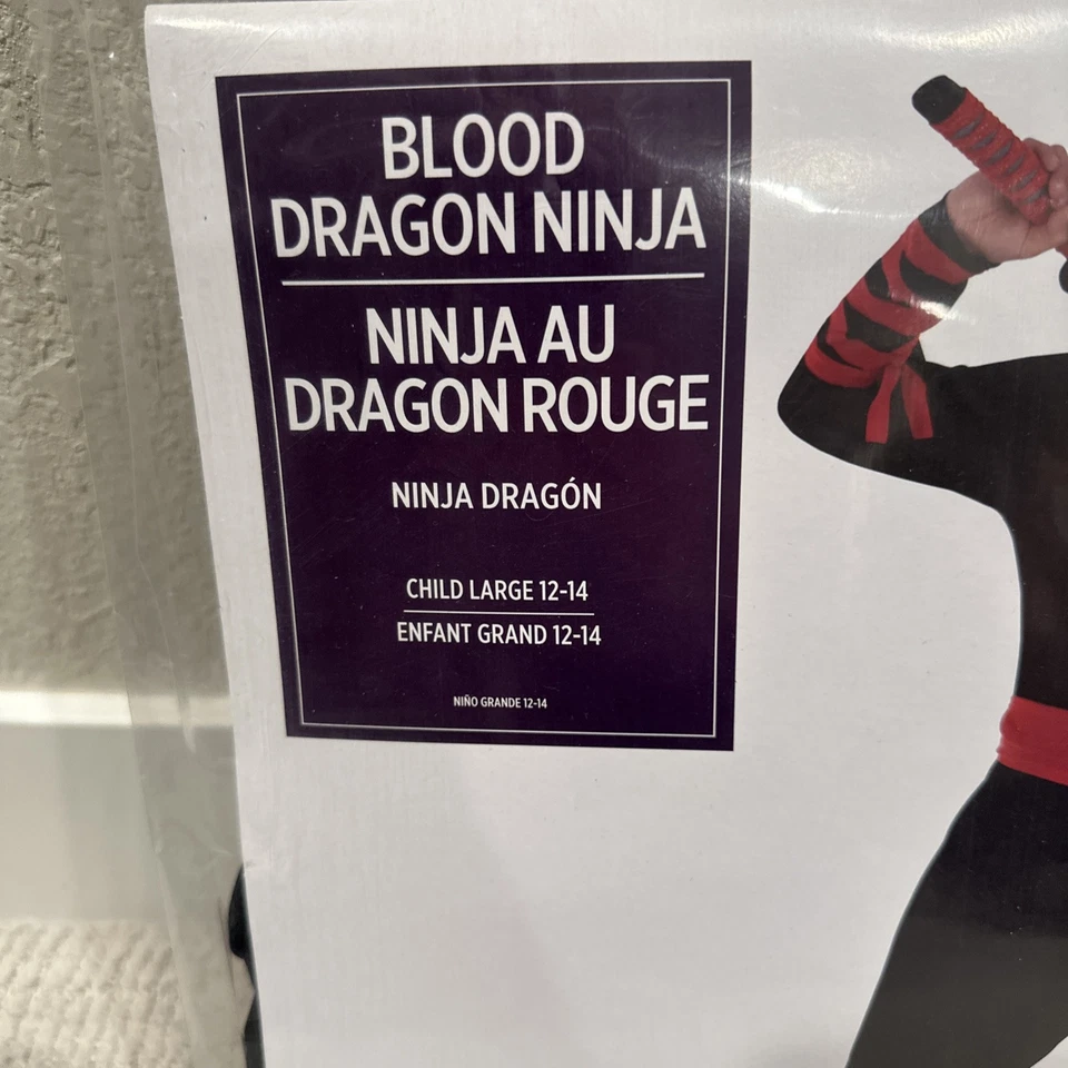 Новый кровавый дракон ниндзя костюм себя карнавальный костюм вверх Хэллоуин ребенка L костюм - Изображение 4 из 4