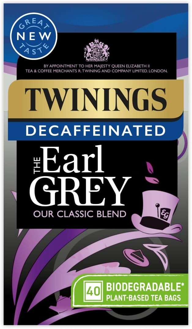 Twinings Earl Grey Decaf Tea | Full & Fragrant Earl Grey Tea Bags | Bergamot &