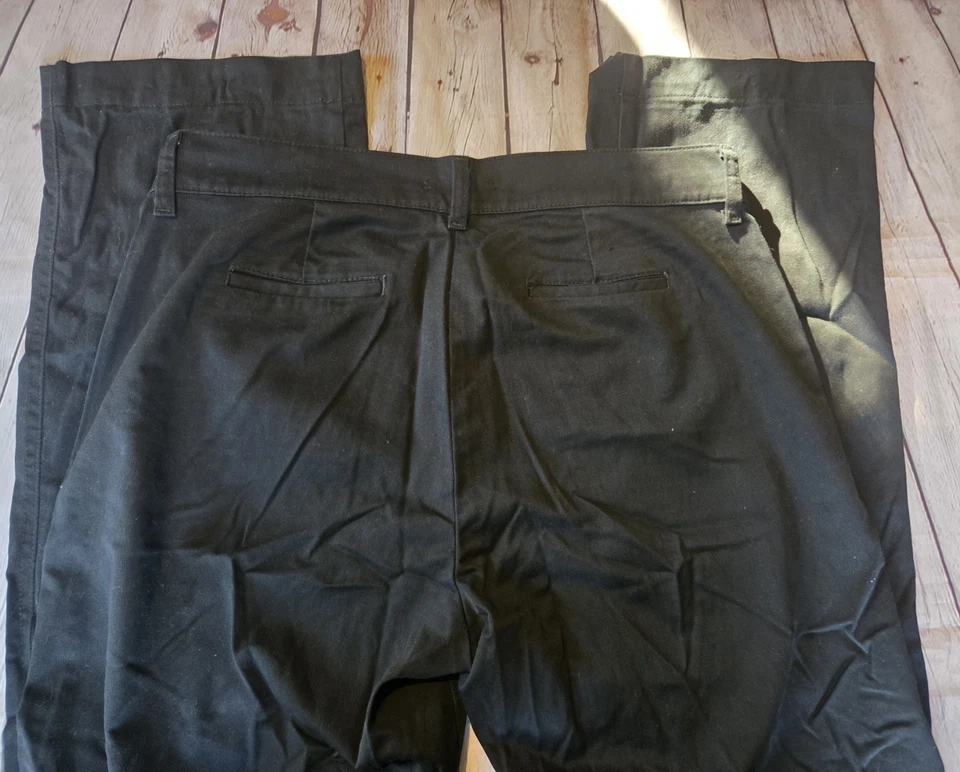 Pantalones chinos Riders by LEE pierna recta tiro medio negros para mujer talla 14L largos Foto 4 de 4