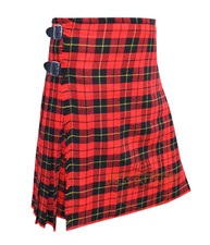 Wallace Tartan Scottish 8 Yard Kilt - Traditional Highlander Kilt For Men's