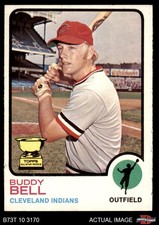 1973 Topps #31 Buddy Bell xGAP Indians ROOKIE ASR COMMON VARIATION 5 - EX