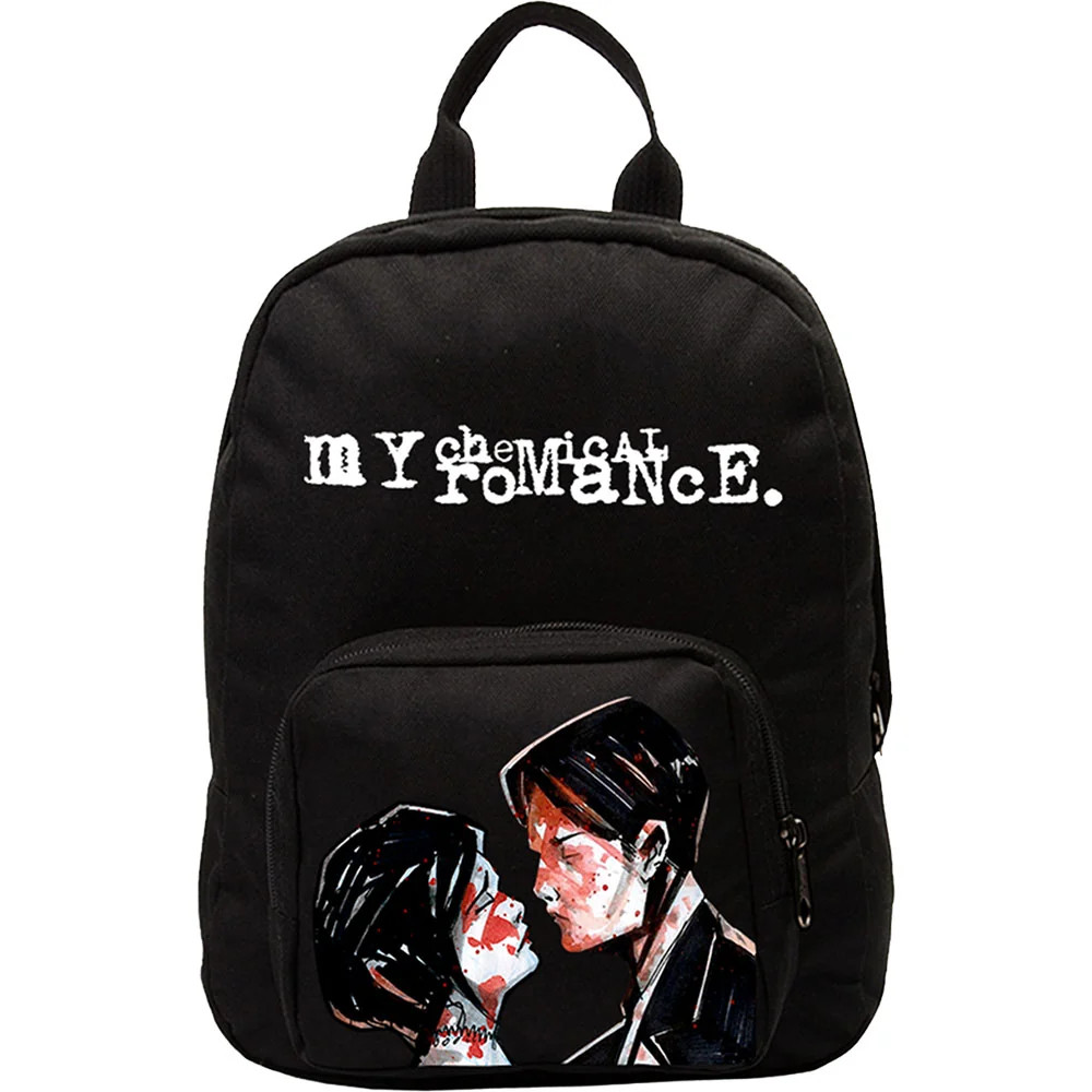 Rocksax Unisex True Black My Chemical Romance Mini Backpack - Three Cheers In - Image 3
