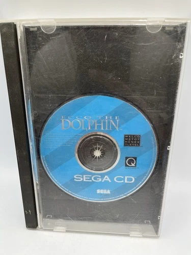 Ecco The Dolphin (Sega CD, 1993) Disc & Case