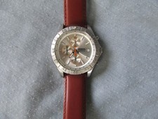 Fossil 41mm Speedway Stainless Steel Case Quartz Chronograph Watch Exc Cond