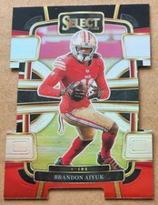 2023 Select Brandon Aiyuk Die Cut Black & Red Prizm #89 San Francisco 49ers