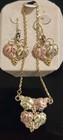 Vintage Black Hills Gold 10-12KT Pendant & Earrings — photo 1