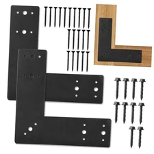 Pcs L Shape Flat Bracket, 10" X 10" Heavy Duty Mending Plate, Corner Bracket, 4