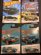 Hot Wheels Pearl Silvia S14 Toyota Supra Green Supra Prelude Mix Lot Of 4 Jdm