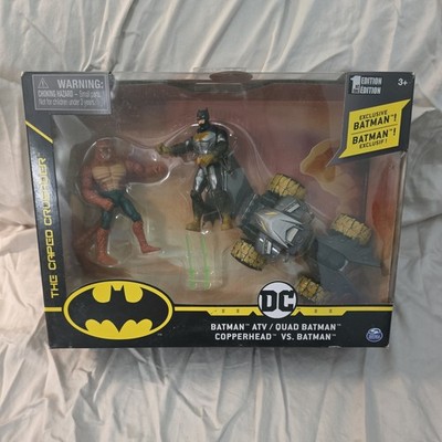 Spin Master 1st Edition DC Comics Batman vs Clayface with Batcycle Figure Set