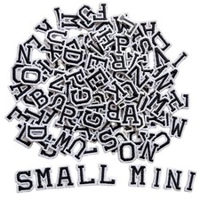 130pcs Iron on Letter Patches 0.7 inch, 5 Sets of 26 Embroidered Alphabet A-Z...