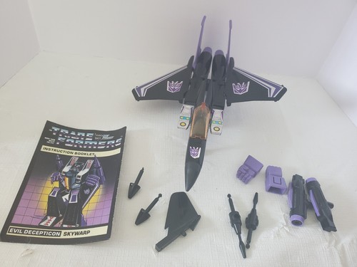 VINTAGE TRANSFORMERS G1 SKYWARP EVIL DECEPTICON & ANLEITUNGSHEFT