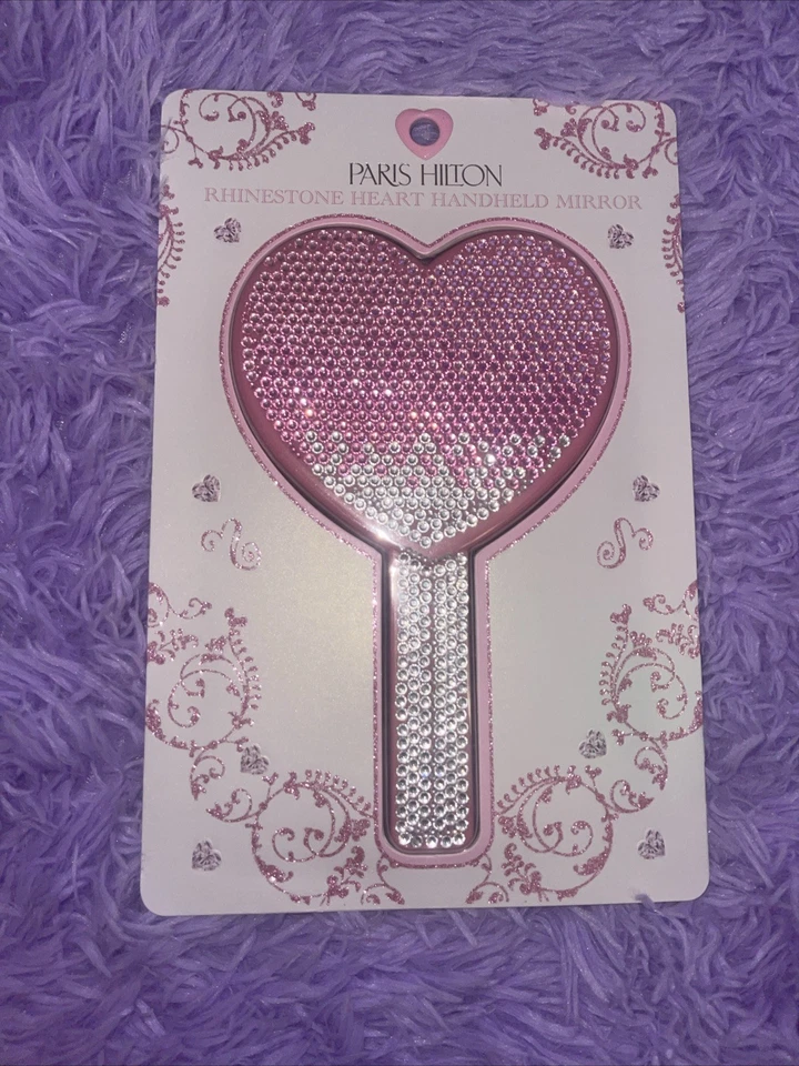 Espejo de mano Paris Hilton corazón estrás NUEVO  Foto 2 de 2