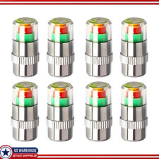 Tire Pressure Monitor Valve Stem Caps 8-piece Set