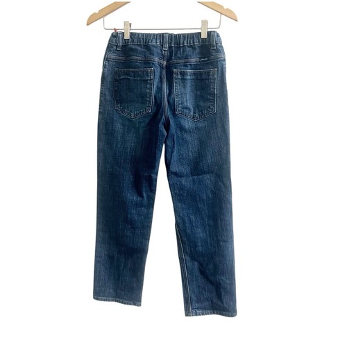 Wrangler Boys Jeans Size 16 Husky Adjustable Waist Medium Wash Straight Leg - Picture 2 of 8