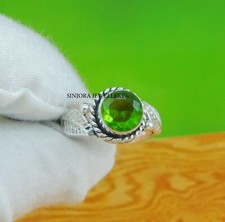 Peridot Gemstone 925 sterling silver handmade Gift Ring US size 5 to 13