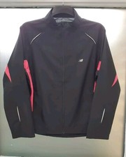 New Balance Lightweight Sports Jacket, Zip Up, Black And Pink, Women  s Medium.