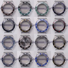 40mm Luxury Watch Cases Ceramic Bezel Sapphire Glass For Nh35 Eta 2824 Movement