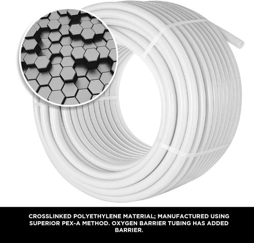 1/2 Inch x 100 Ft PEX-A Tubing - Flexible, Durable Non-Barrier Pipe for Plumbing - Picture 6 of 10
